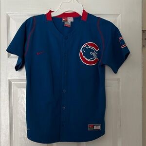Nike Kids Blue Jersey with Red Accents